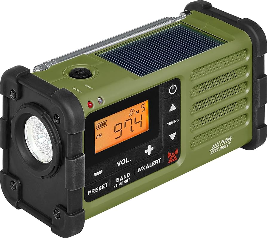 RADIO D'URGENCE AM / FM / ALERTE MÉTÉO SOLAIRE ET MANIVELLE SG-112 - SG-112 - Sangean